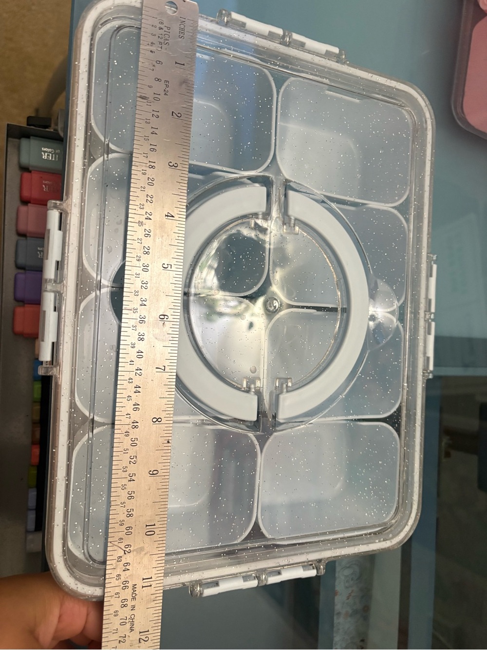 Target Clear/White Plastic Meal Prep Container with Dividers